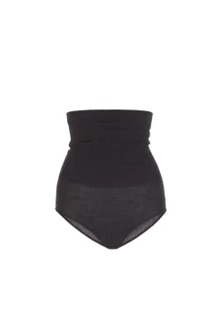 Maris, tall brief in graphite cashmere