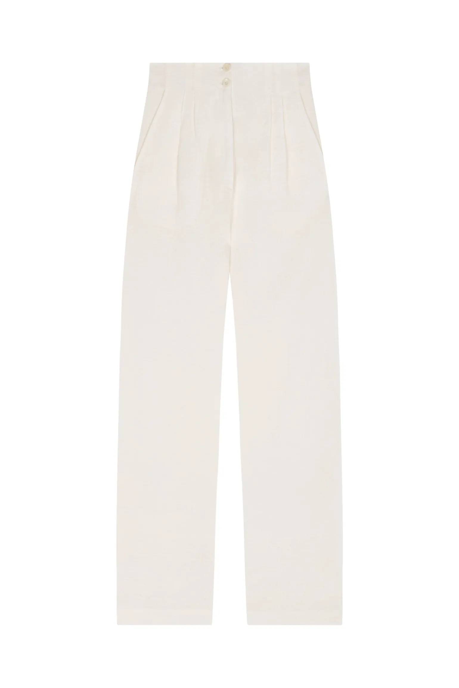 Marlo, ecru linen pants