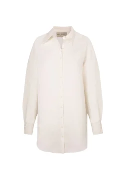 Marlo, ecru linen shirt
