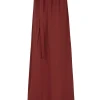 Marlo, long skirt in red linen