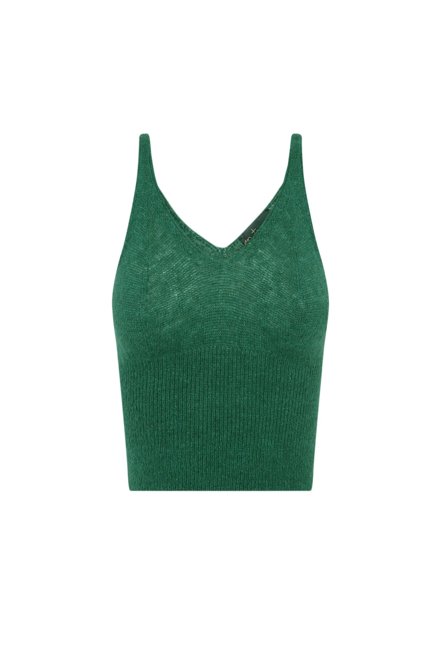 Marlon, green top in baby alpaca and merino wool