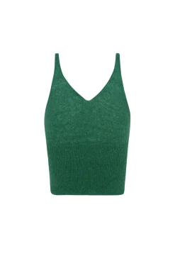 Marlon, green top in baby alpaca and merino wool
