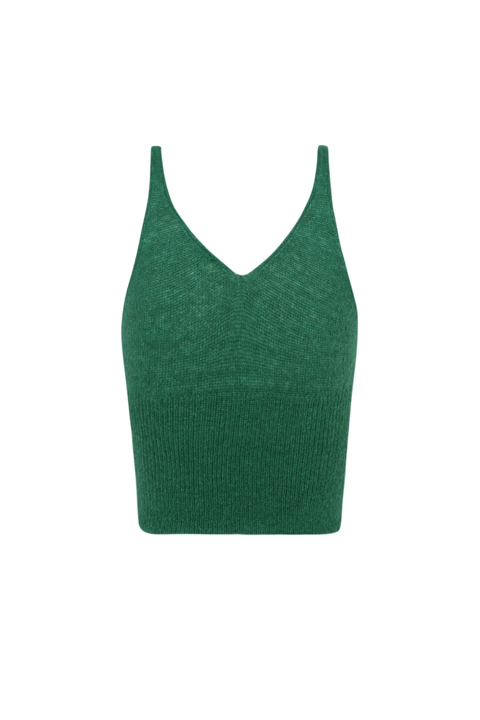 Marlon, green top in baby alpaca and merino wool