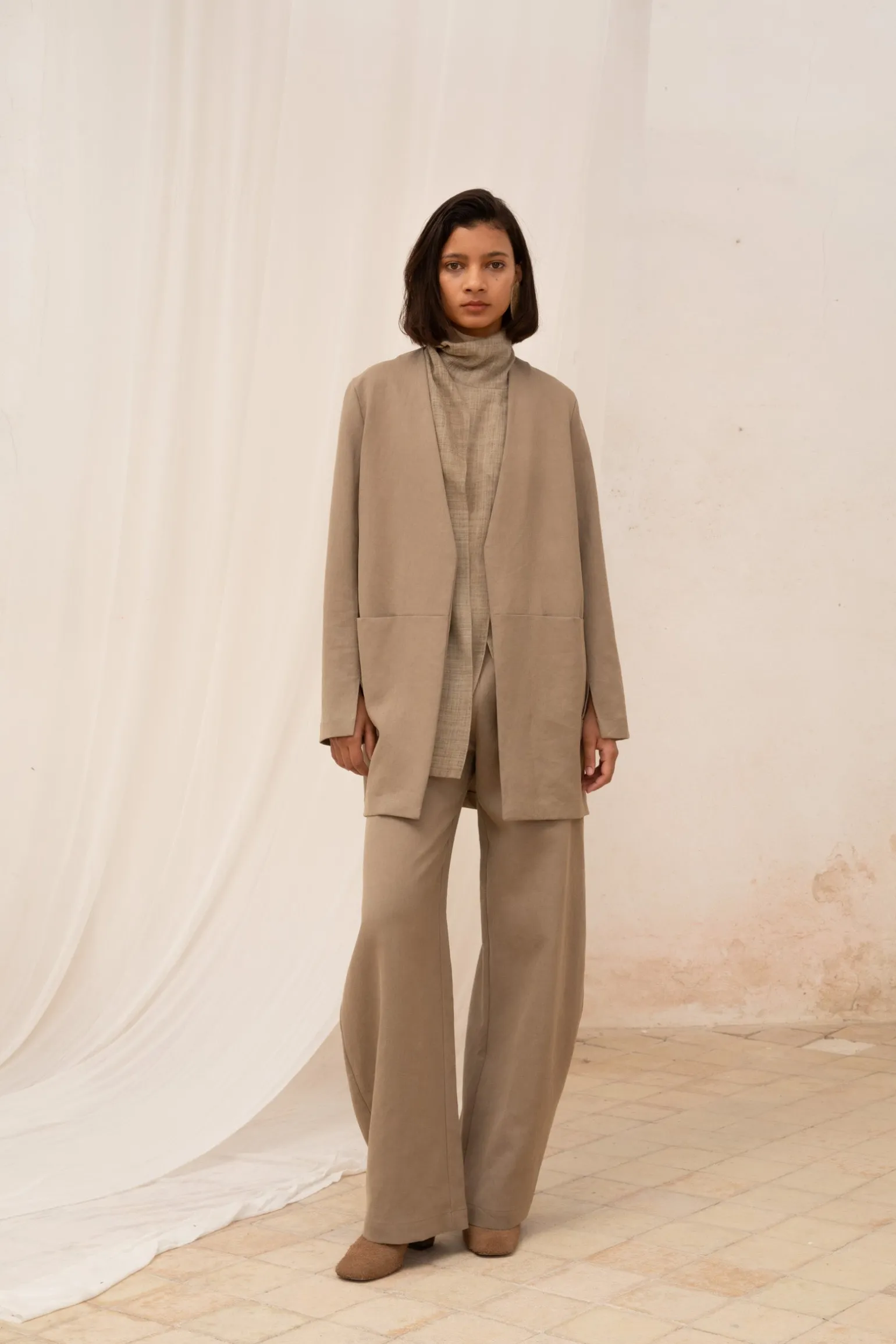 Mas, mink linen jacket