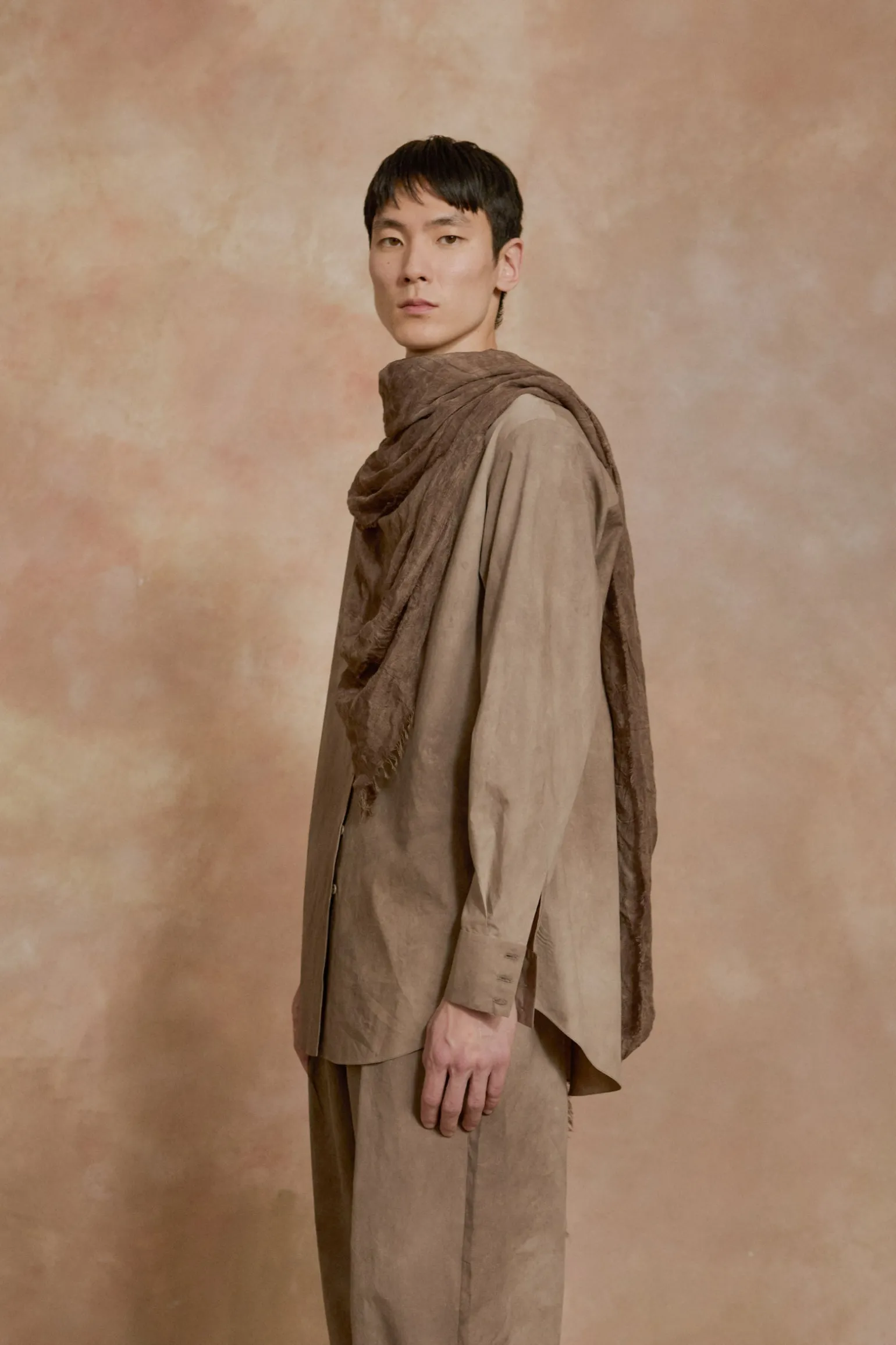 Mat, fade cacao foulard