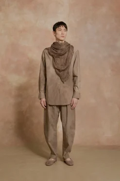 Mat, fade cacao foulard