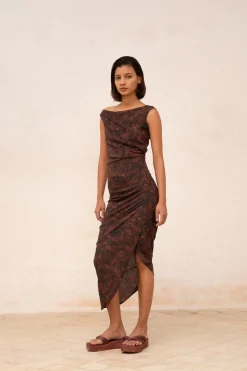 Mathilda, mata print crop top