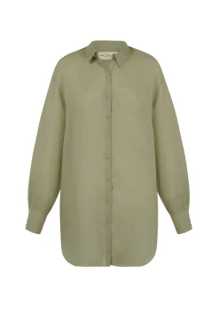 Matz, green ramie shirt