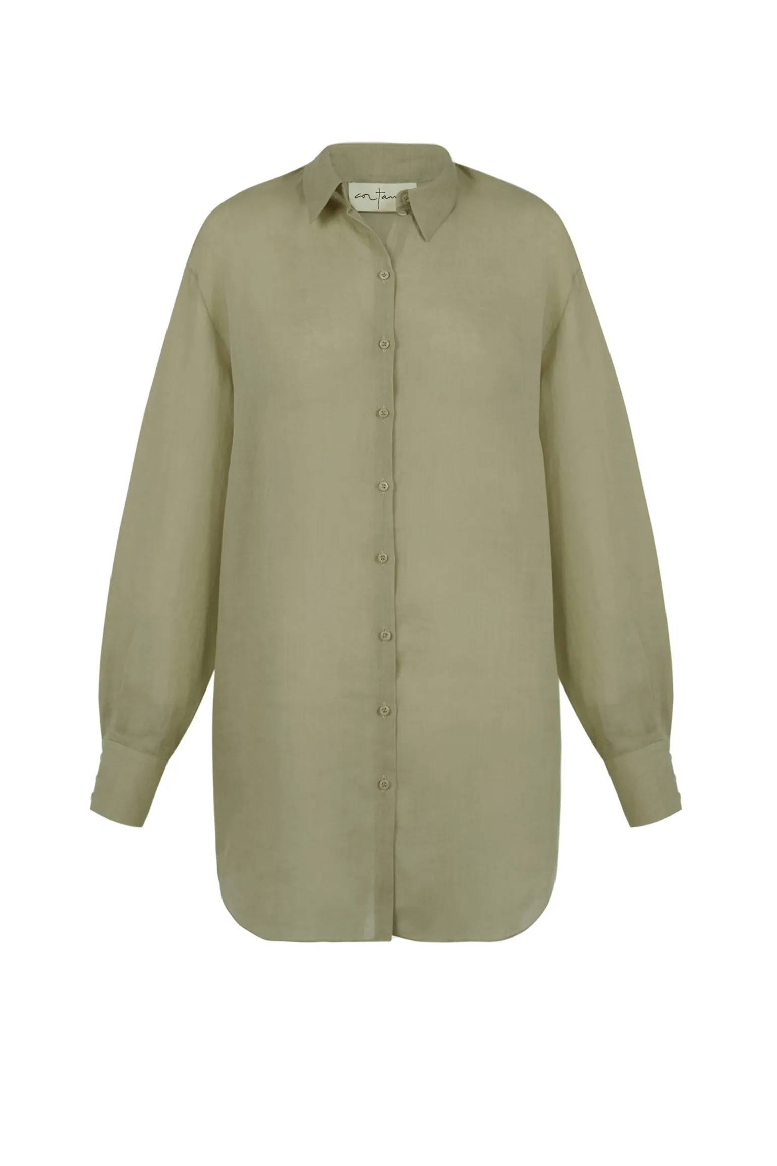 Matz, green ramie shirt