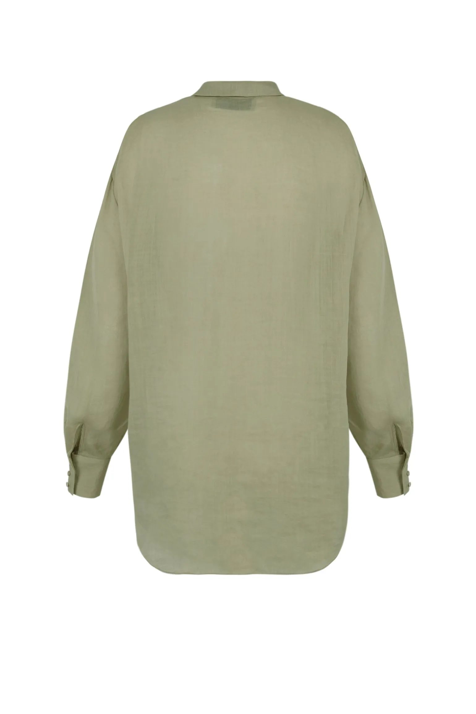 Matz, green ramie shirt