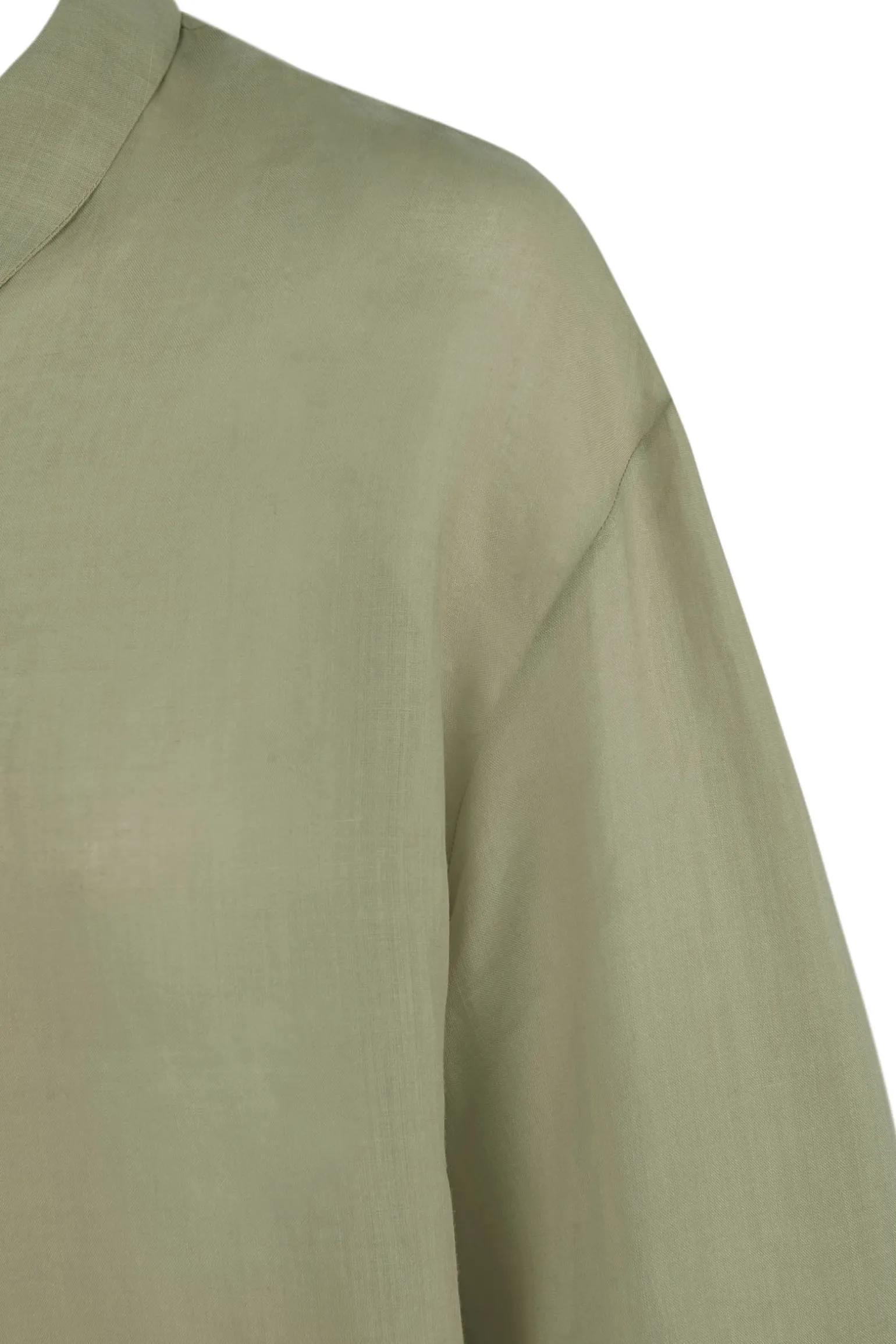 Matz, green ramie shirt