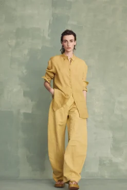 Matz, green ramie shirt