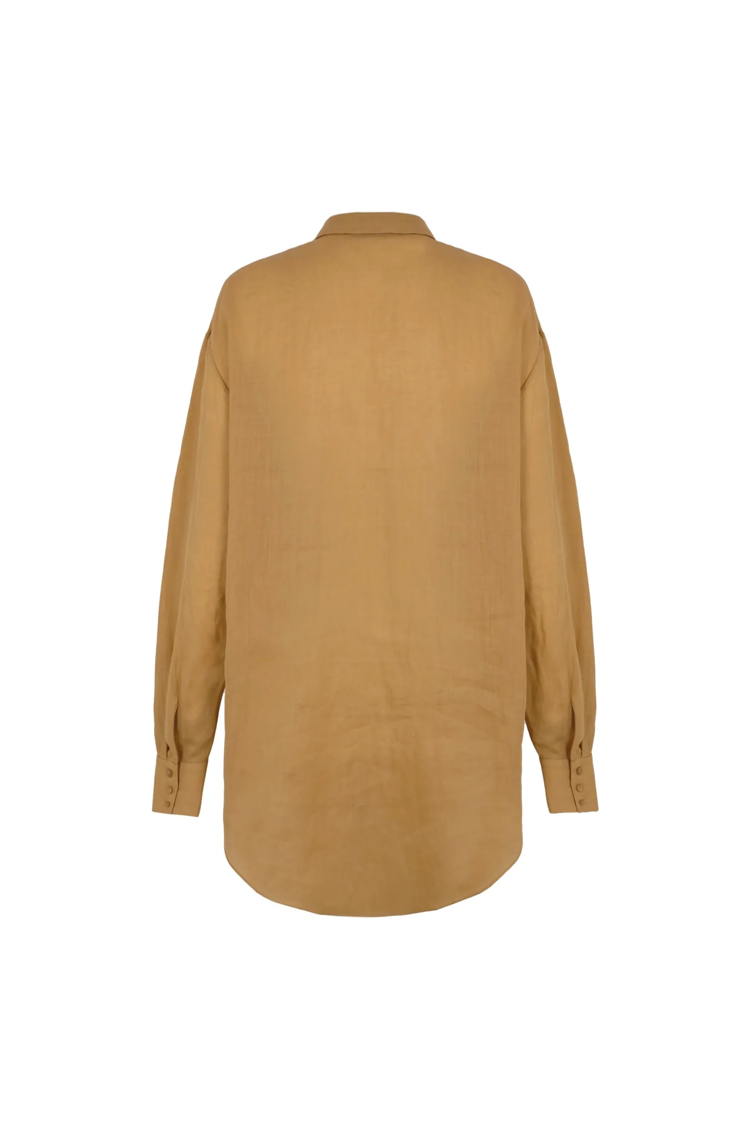 Matz, shirt in peach ramie