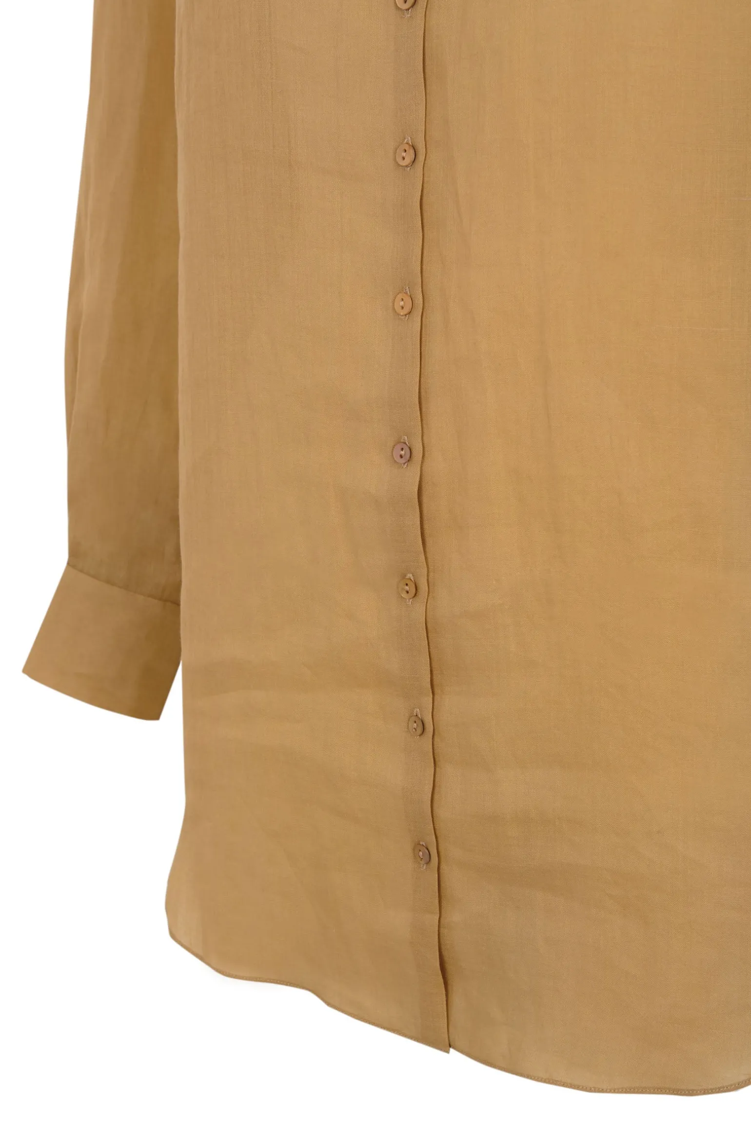 Matz, shirt in peach ramie