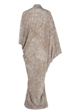 Mayu, ayaz print organic silk dress