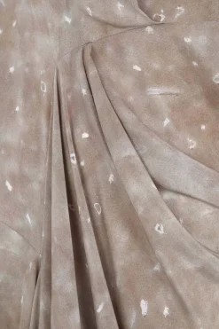 Mayu, ayaz print organic silk dress