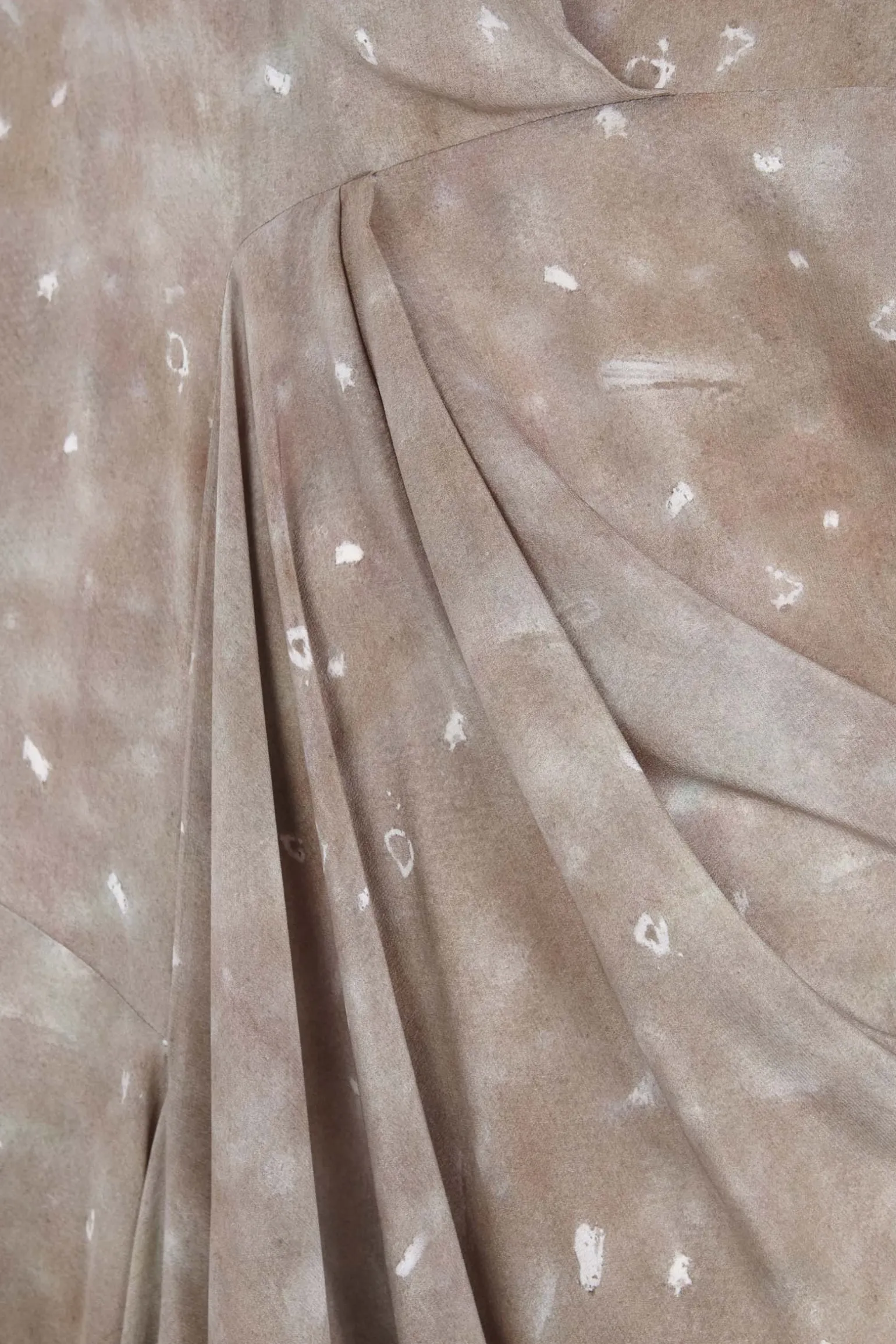 Mayu, ayaz print organic silk dress