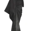 Mayu, petroleum maltinto silk dress