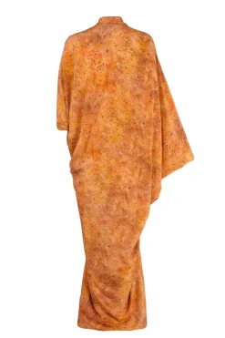 Mayu, sora print silk dress