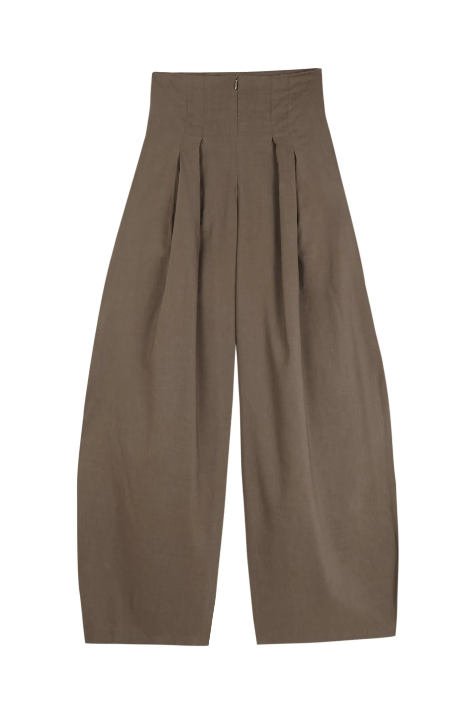 Mira, cocoa high-waisted pants