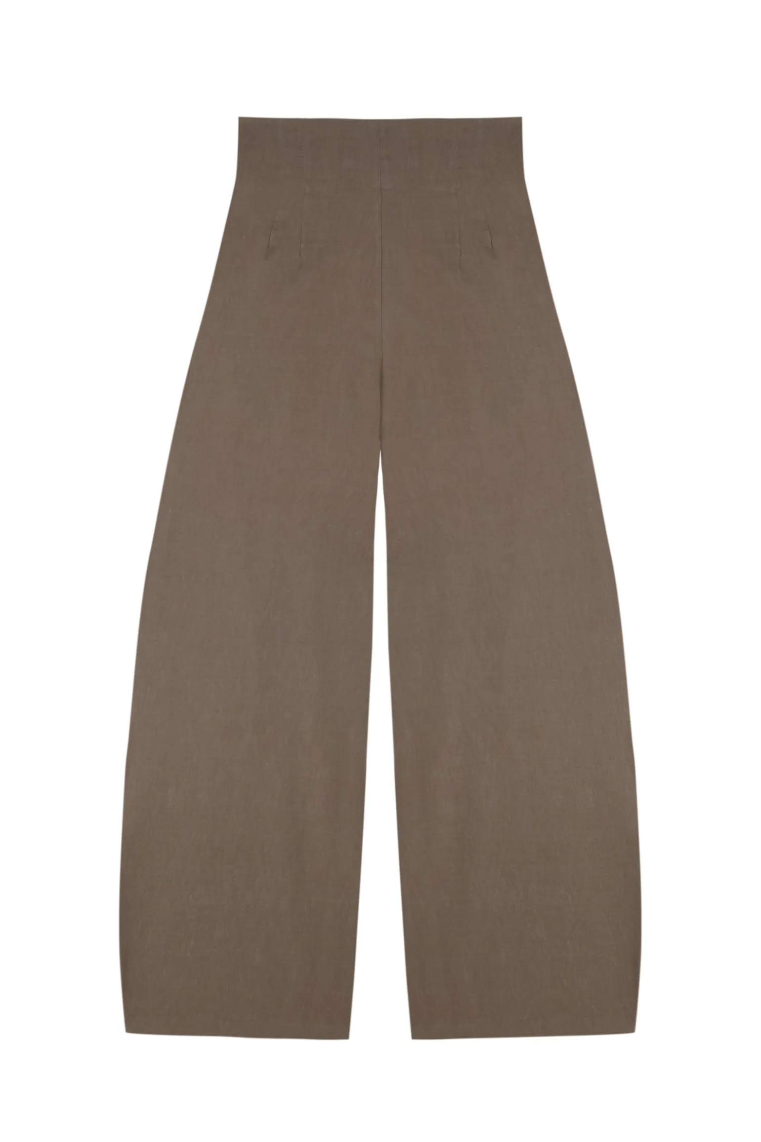 Mira, cocoa high-waisted pants