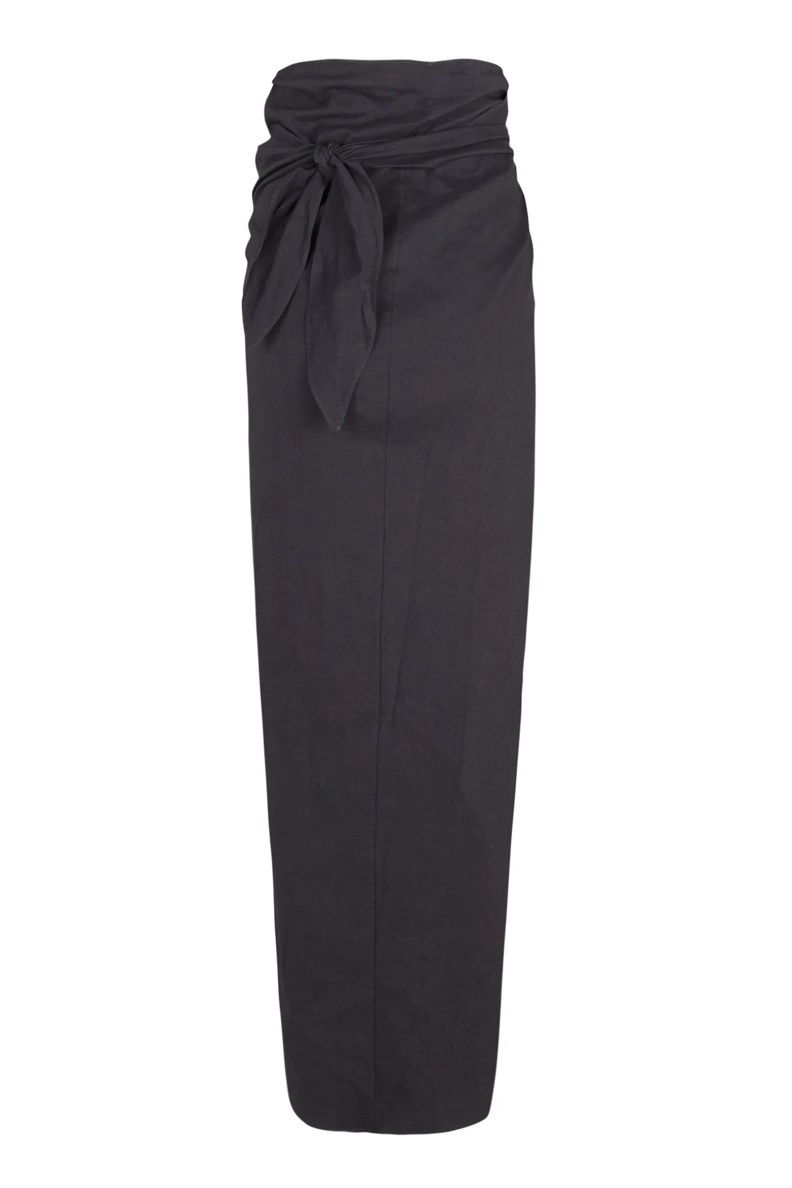 Mira, graphite wrap skirt