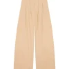 Mira, light peach high-waisted pants