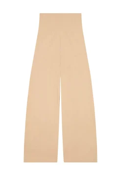 Mira, light peach high-waisted pants