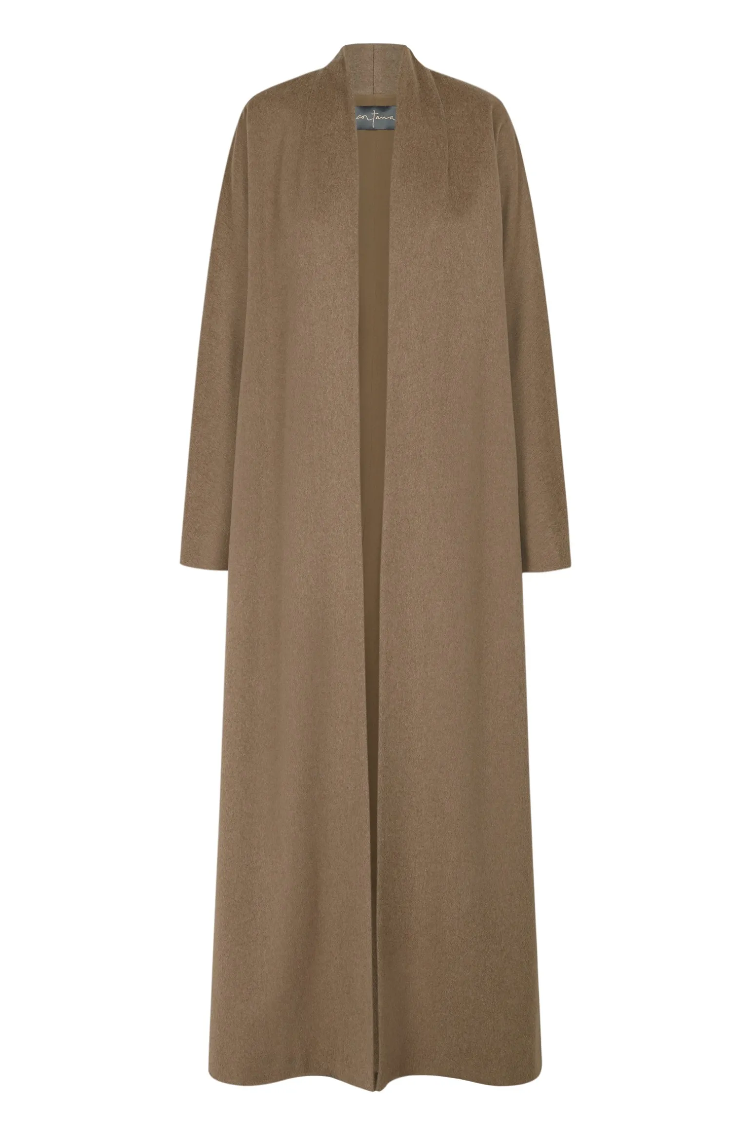 Misia, hazelnut virgin wool coat