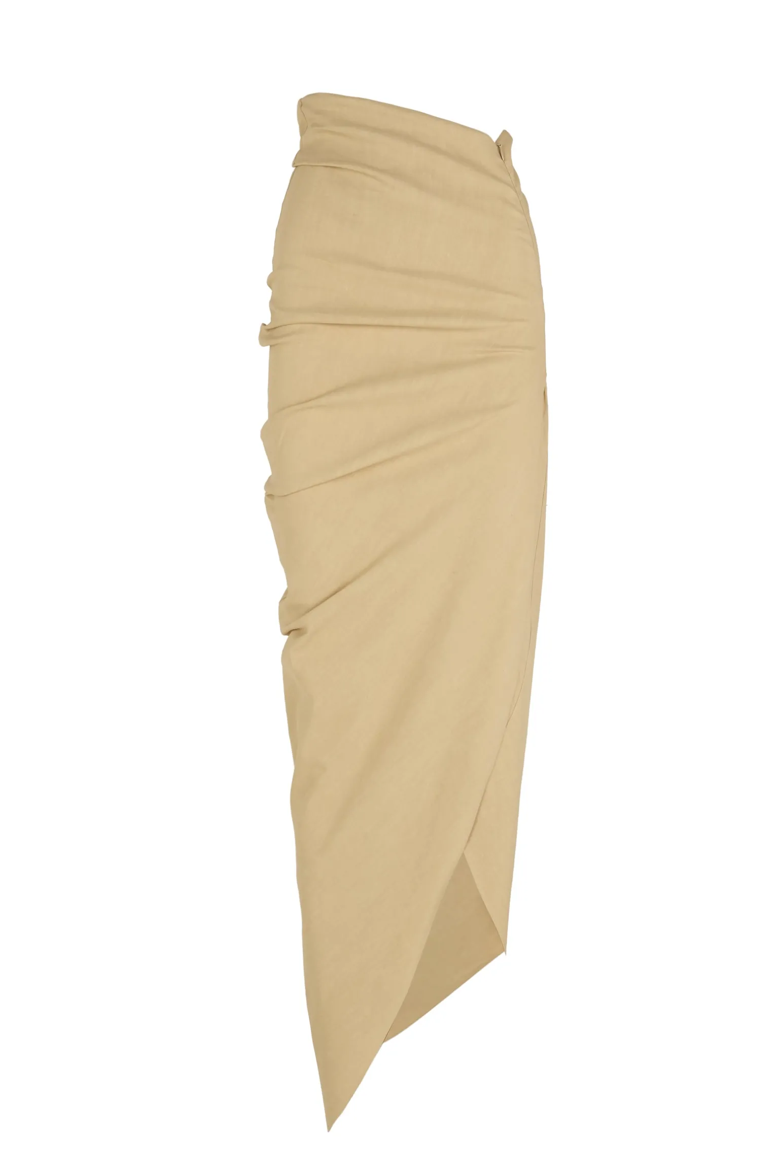 Mite, beige midi skirt
