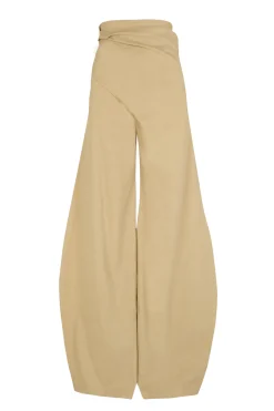 Mite, beige wrap pants
