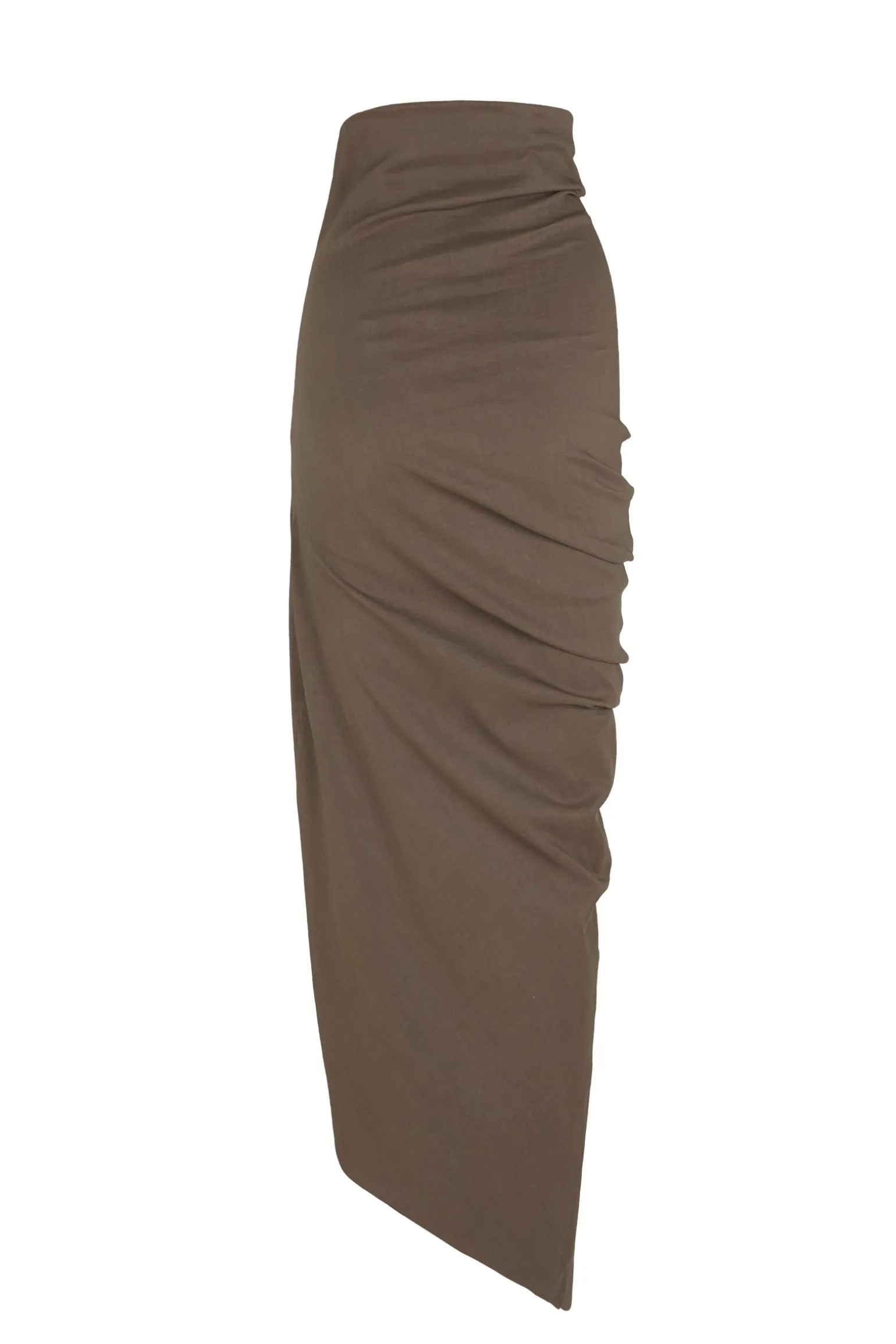Mite, cocoa midi skirt