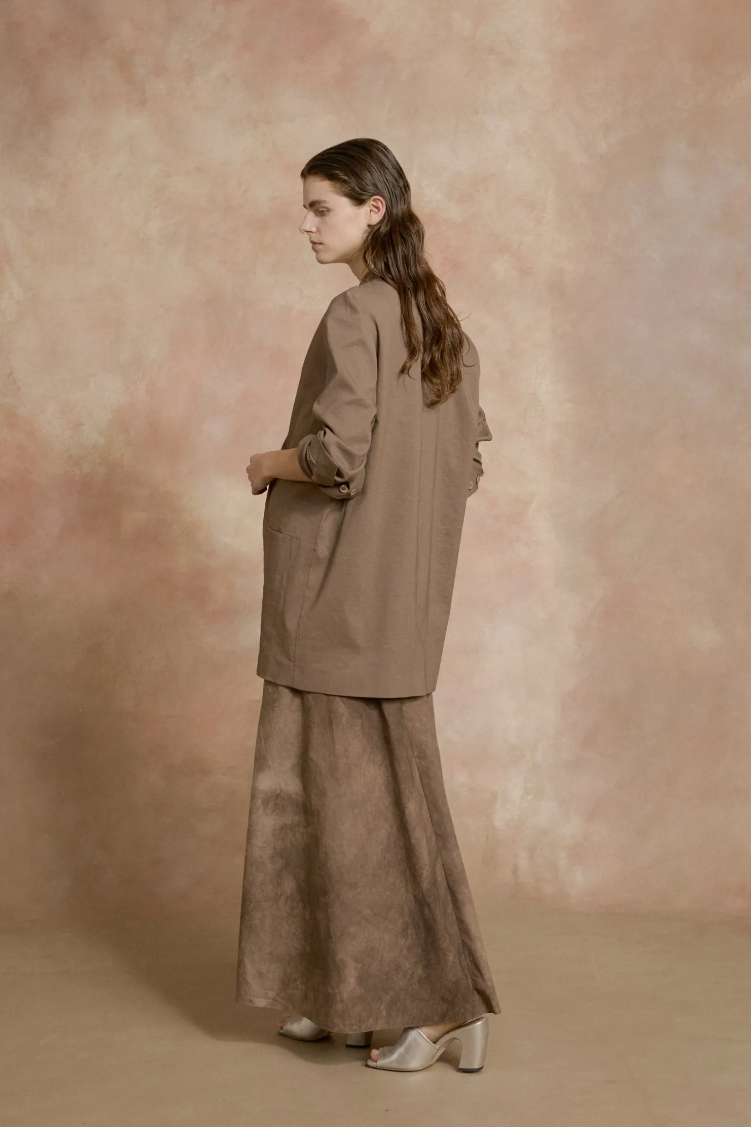 Mite, cocoa oversized jacket