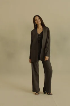 Mite, graphite oversized jacket