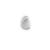 Mizar, silver oval earring
