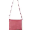 Modular, strawberry leather bag