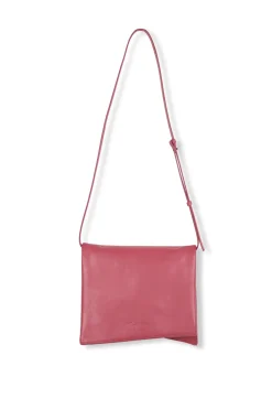 Modular, strawberry leather bag