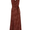 Molly, dots print silk dress