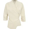 Mona, chaqueta de lino y seda marfil