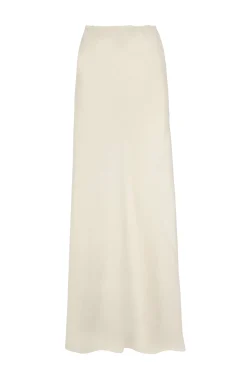 Mona, ivory linen and silk skirt