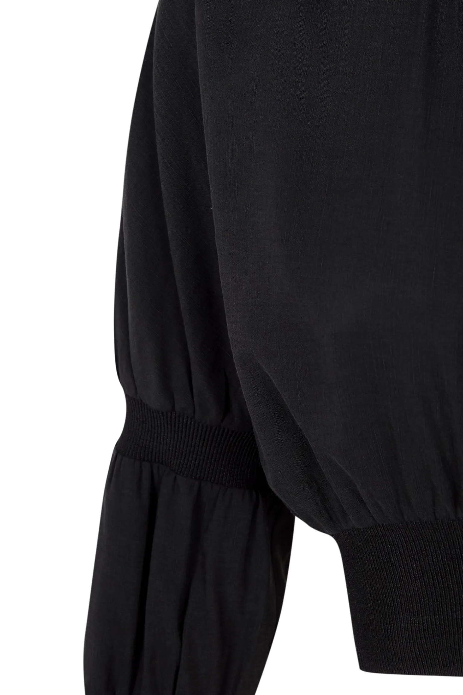 Morgan, dress in smoke gray linen and silk