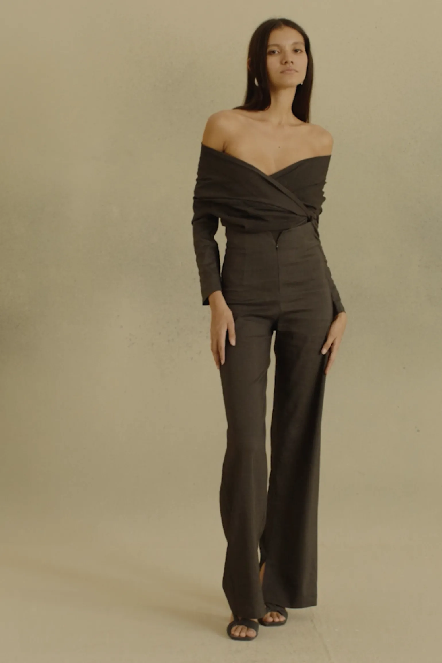 Mota, graphite straight pants