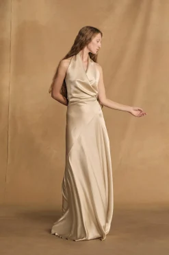 Nailah, champagne dress