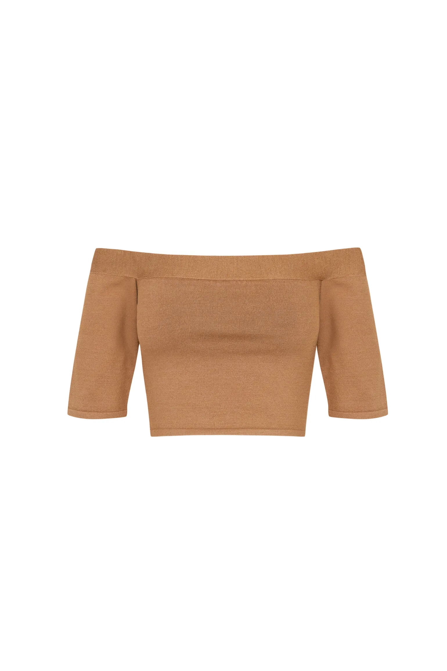 Naim, bronze knit crop top