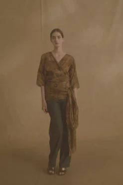 Nala, taiyo print ramie top