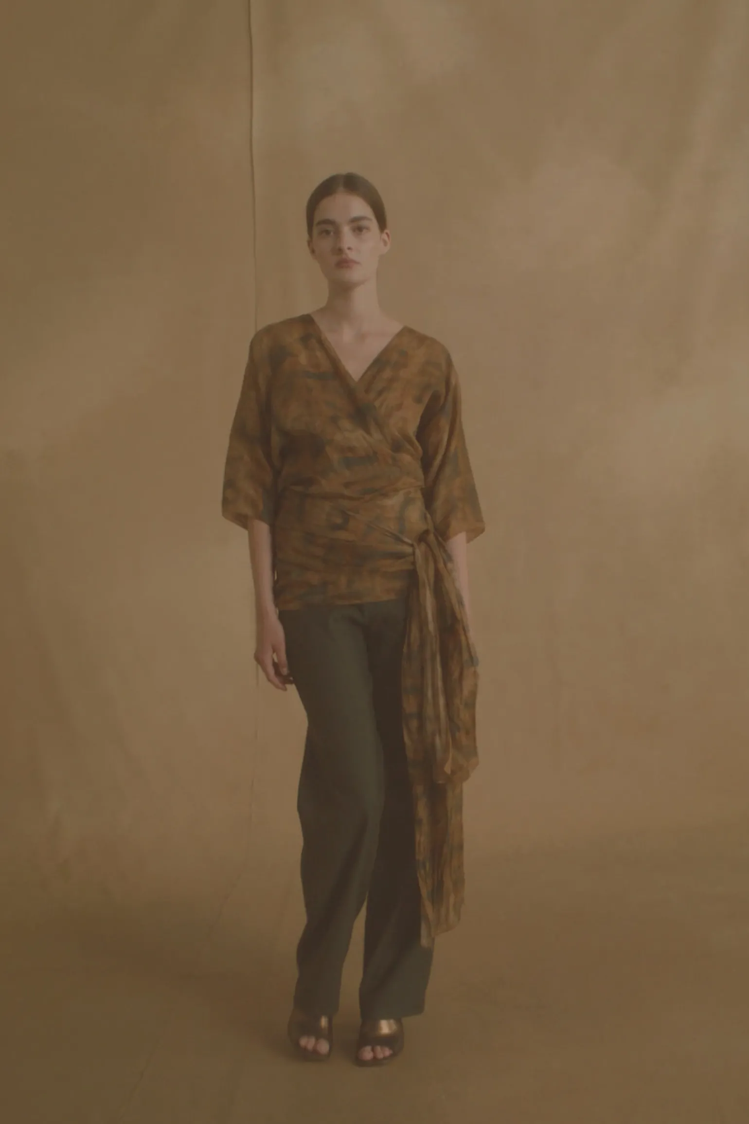 Nala, taiyo print ramie top