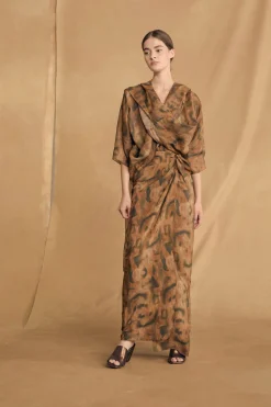 Nala, taiyo print ramie top