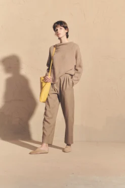 Nima, mink oversized jumper in alpaca, cashmere and silk