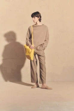 Nima, mink oversized jumper in alpaca, cashmere and silk