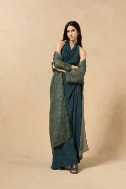 Nina, long ciro print jacket